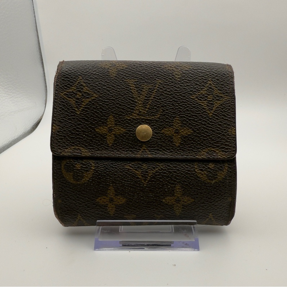 Louis Vuitton Elise Brown Monogram Wallet Tri-Fold | Unisex | Pre-Owned |